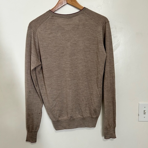 Tasselli cashmere silk v neck sweater - Picture 2 of 6